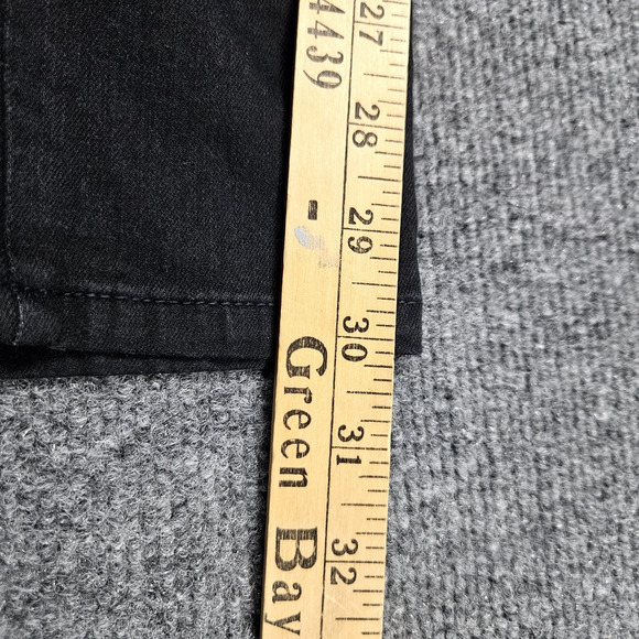 Flying Monkey Jeans Sz 27 (28x30) Black Distressed‎ Skinny Stretch Made in USA - Picture 9 of 10